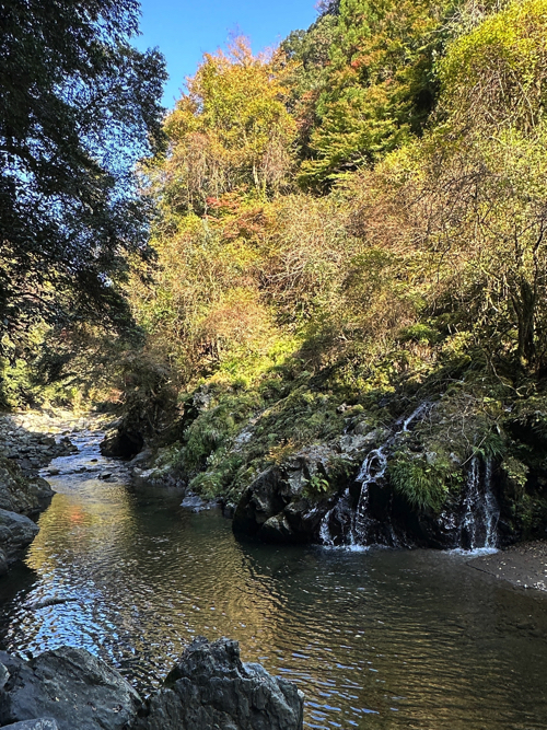 高雄から清滝川沿い