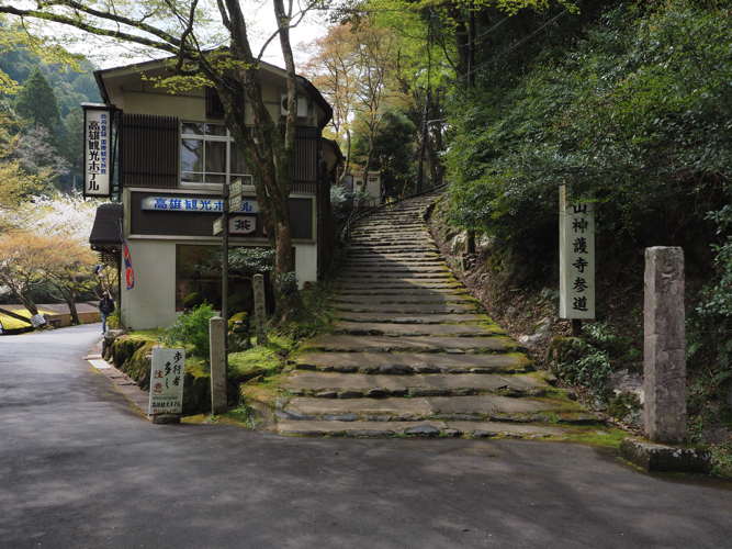 高雄・神護寺へ向う石段